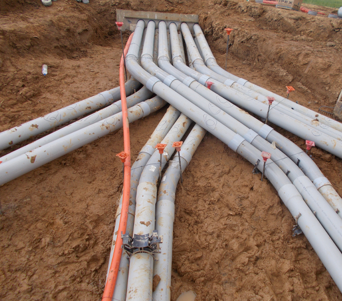 APG Electrical Distribution System bent conduit