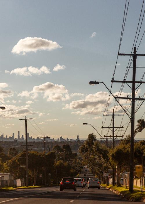 Market-municipal-town-electric-lines