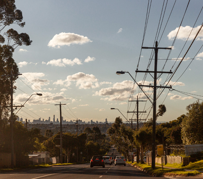 Market-municipal-town-electric-lines